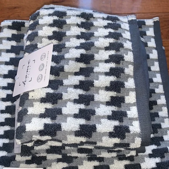 home FOCUS Quick Dry 100% Cotton Towel Set 6-Piece Bath Hand Washcloths